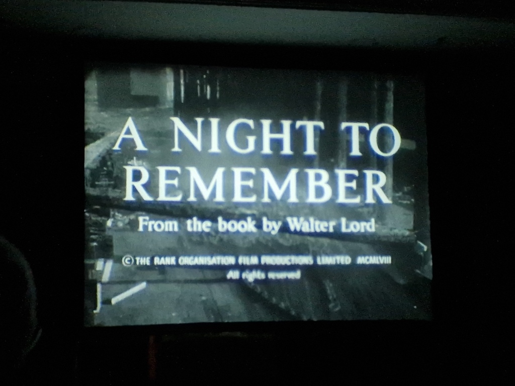 Title card for the feature film A Night To Remember.