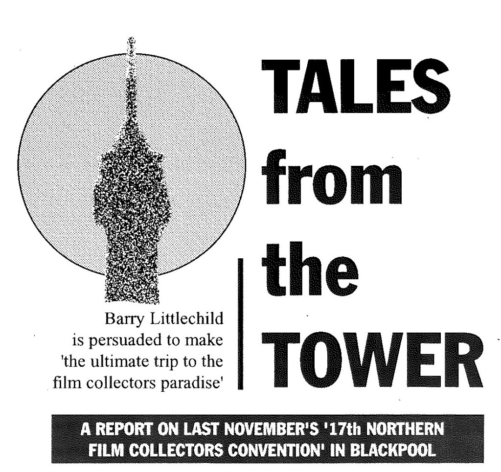 Illustrated header from the original magazine report showing a stylised image of Blackpool tower