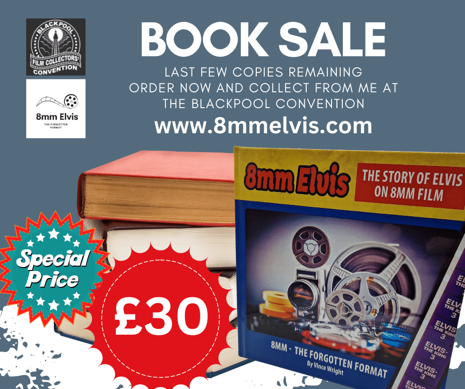 Special offer information on the 8mm Elvis book.
